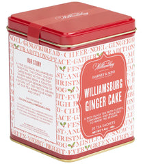 Williamsburg Ginger Cake, Tin of 20 Sachets