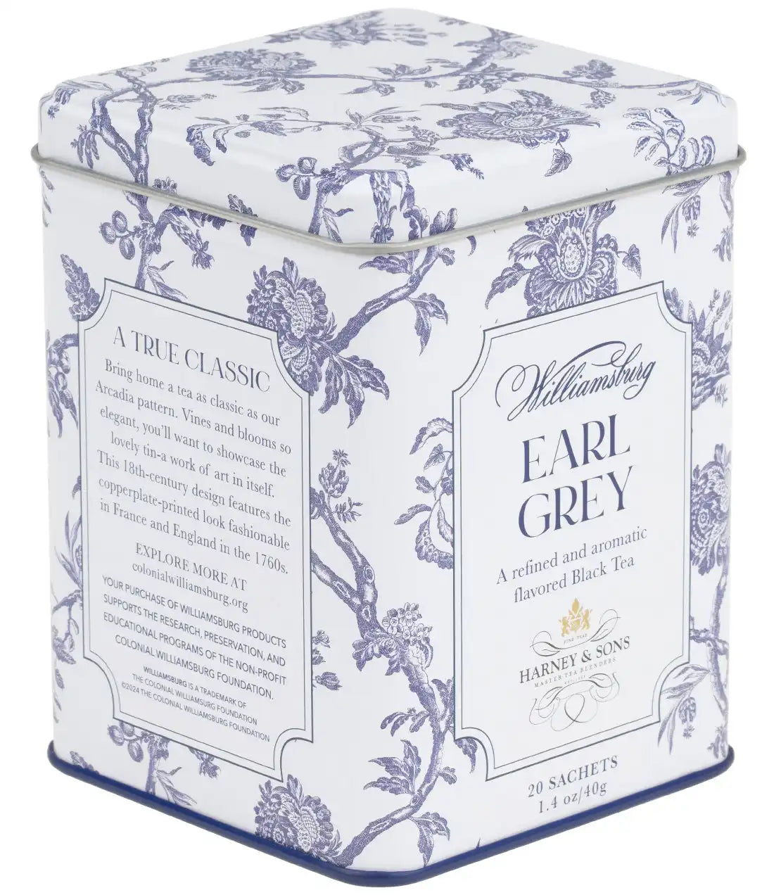 Williamsburg Earl Grey, Tin of 20 Sachets